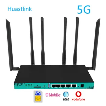 Huastlink Гигабитная СИМ-карта 5G CPE с модула RM500QAEAA SA/НСА Разблокированная Висока Начална Точка за Достъп Wi-Fi 5G Рутер HC2101-5G