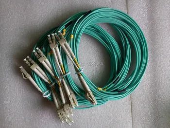 Безплатна доставка на 5 бр./лот оптичен Пач кабел OM3 10G като 50 / 125μm LC/PC-LC/PC мулти-режим пълен Дуплекс 2 мм 5 метра