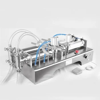 Машина за количествено бутилиране на течности, автоматична машина за бутилиране с двойна глава от неръждаема стомана