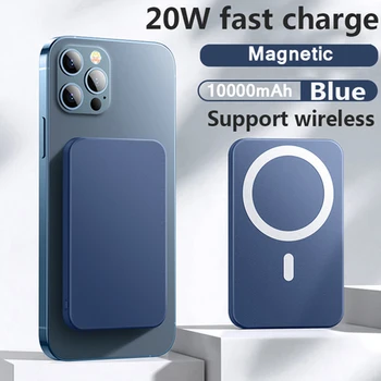 Безжична зареждане led магнитен блок захранване за Iphone 13 12 Pro Максимална мощност 20 W Бърза индукционная зареждане на външната батерия Poverbank
