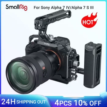 Пълна рефлексен фотоапарат SmallRig за Sony Alpha a7iv A7 IV / Alpha 7S III Разширен Комплект за фотоапарат L-Образна скоба за Sony A7IV A7m4 3669