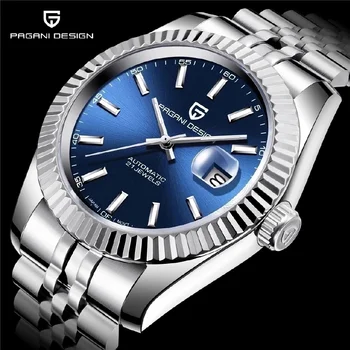 Мъжки механичен часовник PAGANI DESIGN най-добрата марка луксозни, автоматични часовници, спортни водоустойчивост на часовника от неръждаема стомана, мъжки relogio masculino