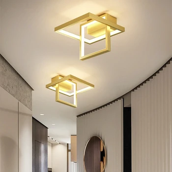 JMZM Скандинавски кръг на тавана лампа, лампа за коридора, модерен тавана лампа, луксозно creative осветление за тераси, дрешник, стълбища
