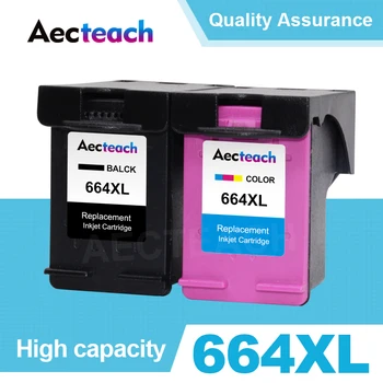 Мастило касета за принтер Aecteach 664XL 664 XL за HP 664XL се Използва за принтери HP Deskjet 1115 2135 3635 1118 2138 3636 3638 4535 4536