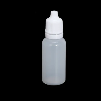 500ШТ 15 мл празни пластмасови бутилки с капкомер за извличане на течност за окото, бутилки за пипета за еднократна употреба