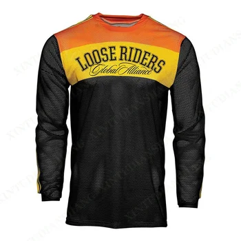 Свободна риза за райдър, спортни облекла за Ендуро и Мотокрос, Майо Hombre Moto MX, Джърси за скоростно спускане с дълъг ръкав, риза за планински велосипед MX BMX