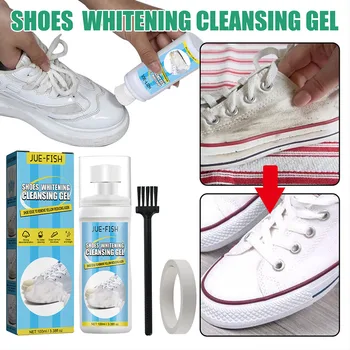 100 мл течен препарат за почистване на бели обувки, средство за избелване на полироли, препарат за почистване на обувки за ежедневни обувки