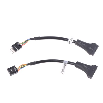 Вградена в дънната платка кабел адаптер за USB 2.0 9pin към USB 3.0 20pin, дънната платка е с 20-пинов конектор, USB 3.0 до 9-номера за контакт мостовому кабел USB 2.0