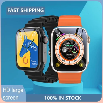 Глобалната версия на 2023 каишка за умни часовници, дамски мъжки часовници, набиране, отговор на повиквания, проследяване на напредъка, съобщение, притискателния сензорен екран, изработен по поръчка за Apple