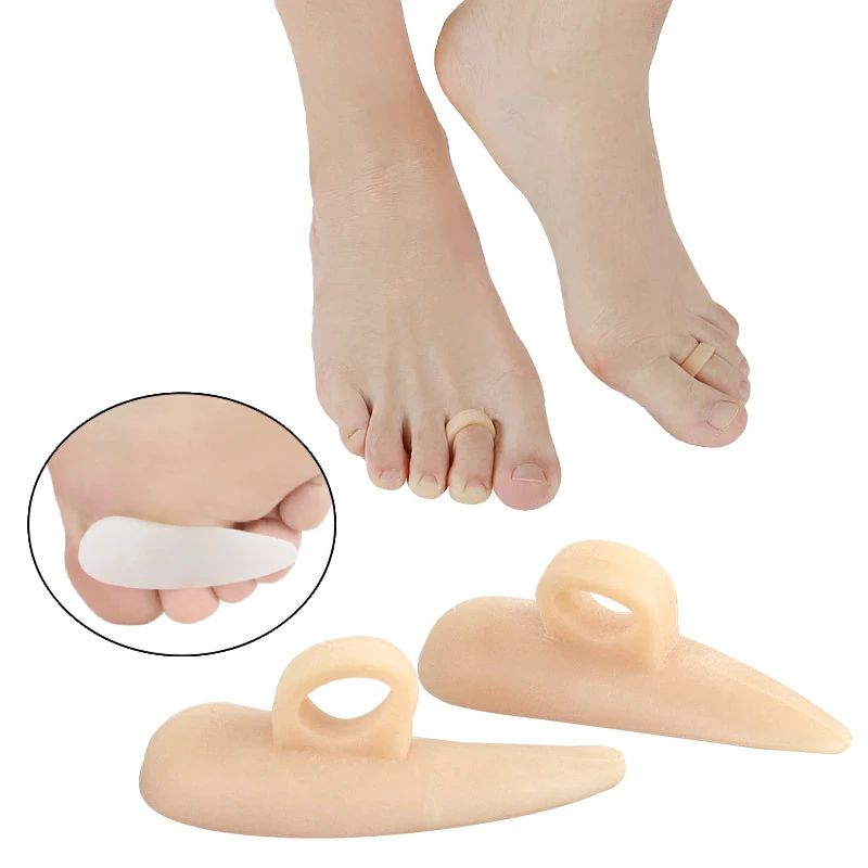 5 двойки, меки подложки за подкрепа на средния пръст на крака, разделители вальгусной деформация, коректор на палеца на крака, висококачествени ортопедични инструменти за педикюр4
