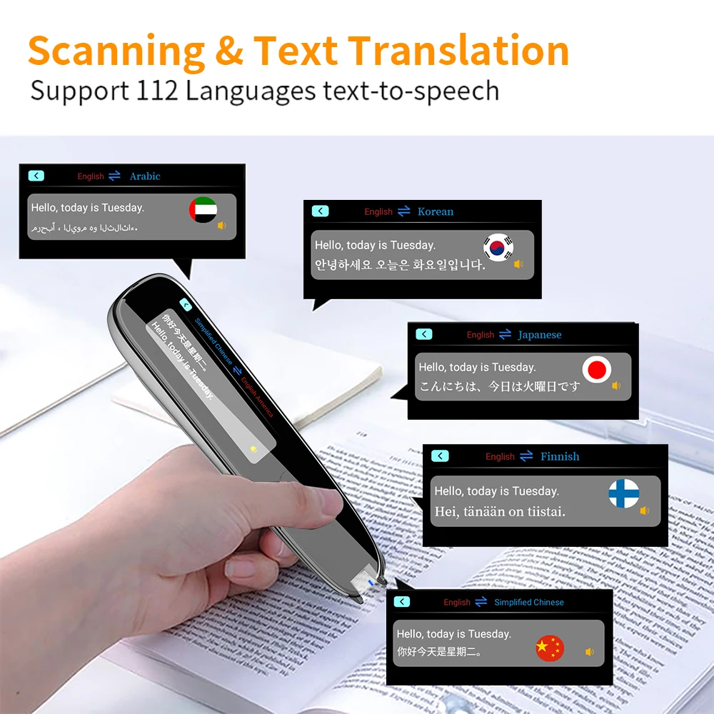 Дръжка за четене на сканиране X2/X3 Translatorand Дръжка за четене при Дислексия Аутизъм Smart Voice Scan Translator Дръжка за превод на 112 езици3