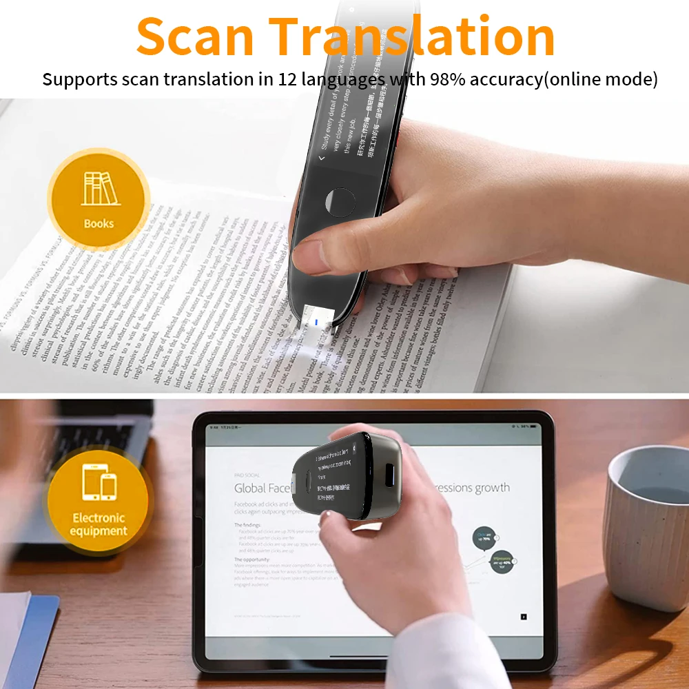 Дръжка за четене на сканиране X2/X3 Translatorand Дръжка за четене при Дислексия Аутизъм Smart Voice Scan Translator Дръжка за превод на 112 езици5