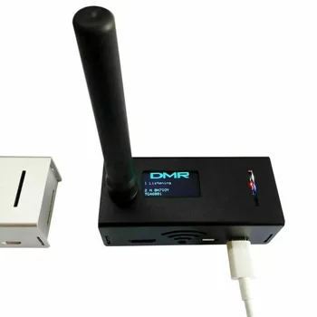 НОВ Портативен Размер OLED Дисплей Алуминиев Приемник на сигнала MMDVM точка за достъп Поддържа P25 DMR YSF + raspberry pi + OLED + Антена + Калъф горещ