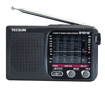 R1012 Преносимо радио с FM/MW/SW/TV на 12-Полосное Преносимо радио Многолентови радио Световна диапазон 76-108 Mhz