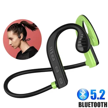 Спортни безжични Bluetooth слушалки съраунд звук слушалки с костна проводимост Водоустойчиви спортни слушалки слушалките с шумопотискане